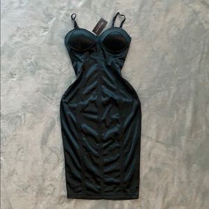 Satin FashionNova Midi Dress. NWT!